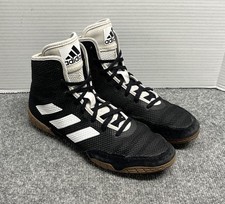 Adidas Wrestling Shoes Mens 8.5 Lace Up Black YYJ 606004 Black Athletic