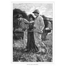 PERCY TARRANT The Rivals - Antique Print 1885