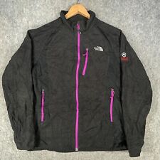 North Face Fleece Womens XL Black Purple Summit Series Outdoor Jacket Top Warm