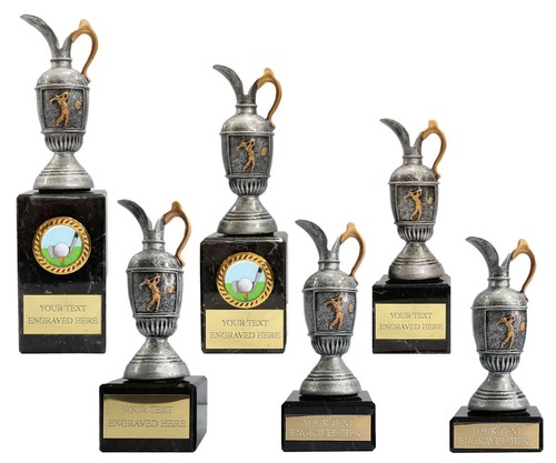 Antique silver golf cup claret - golf,
