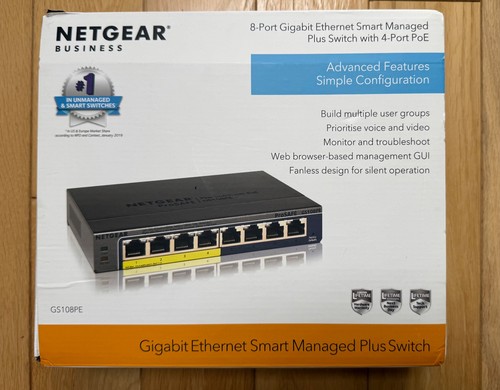Netgear gs108pev3 8 port - –, 8-port