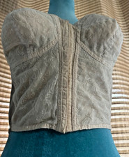 Vintage 1960’s Grant/ ISIS ivory long Bullet Bra 36B  Made In USA