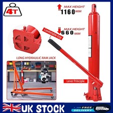 Crane Hydraulic Cylinder 4t Ton Long Ram Engine Lift Hoist Pump Jack Workshop GB