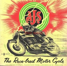 Original 1960 Advert A.J.S 'Race Bred' Motorcycles Magazine Cover Print Ad 731K
