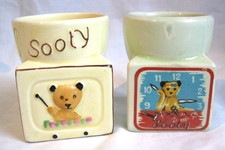 2 x Vintage Sooty TV Egg Cup