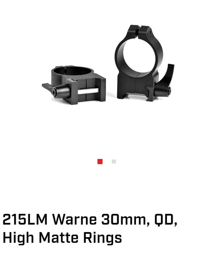 216lm warne 30mm - 216lm, extra