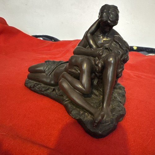 Male and female reclining nude - and,