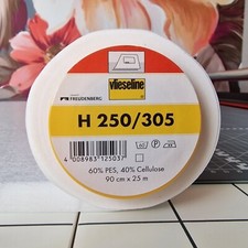 H250 Fusible Interlining Medium Firm Fabric Stabiliser Interfacing Vilene White