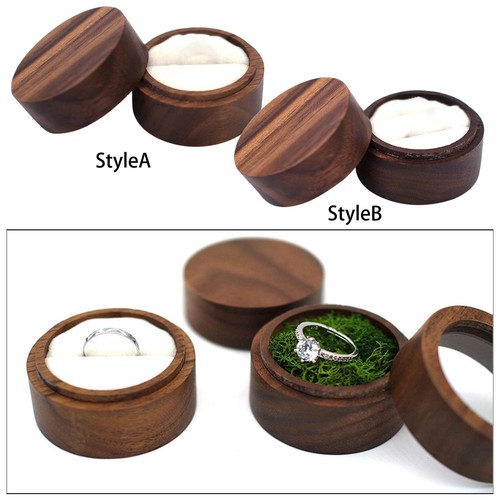 Wooden wedding ring bearer - wooden,