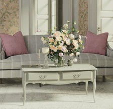 Laura Ashley Dove Grey Provencale 2 Drawer Coffee Table