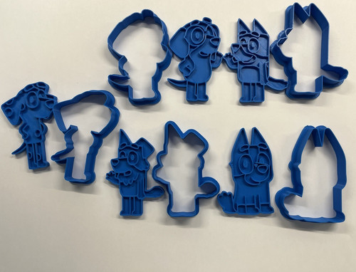 Bluey style character cookie - bluey,