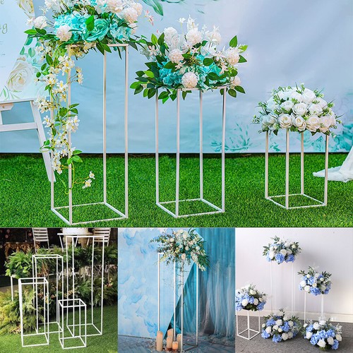 White flower stand wedding - white,