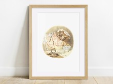Classic Beatrix Potter Print, Mrs Tiggywinkle, Nursery, Baby Shower Picture Gift