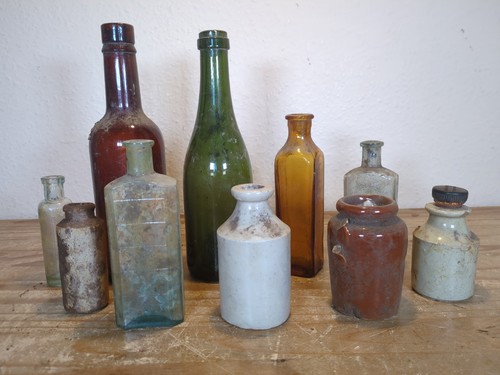Vintage antique glass - 10,