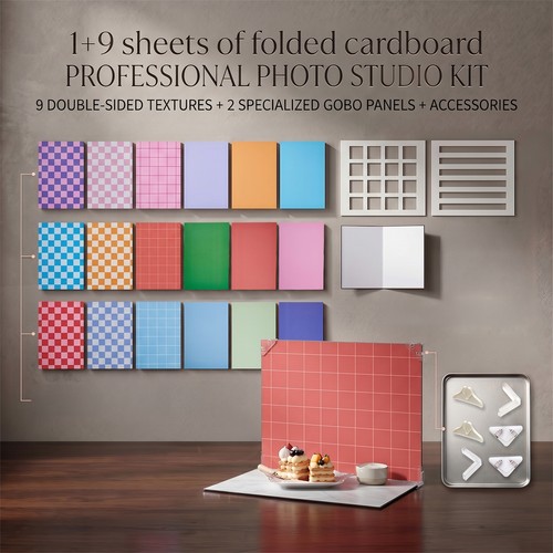 9pcs patterns double sided - 18,
