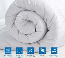 Superking Duvet Quilt Warm Polycotton Super king Bedding 260 X 220cm ALL TOGS