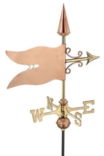 Banner copper weathervane - copper,