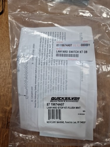 Mercury marine 19674a07 - mercury, 87