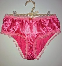 Deep Pink Satin Frilly