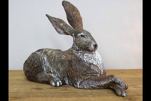 Laying rabbit ornament - laying, –