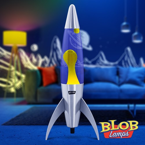 Blob lamps rocket lava lamp - rocket,