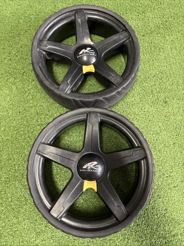 Powakaddy black rear wheels - powakaddy,