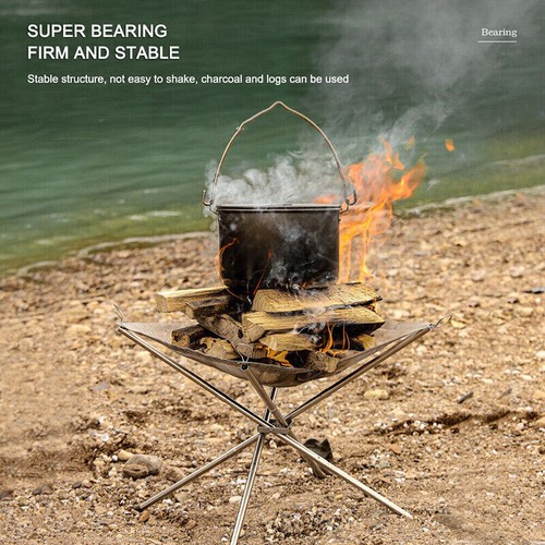 Portable fire pit folding mesh - pit,