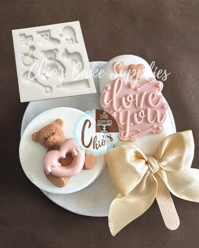 Baby shower teddy - baby,