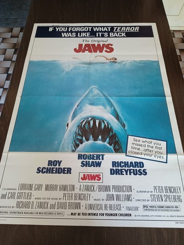Jaws original movie poster - original,
