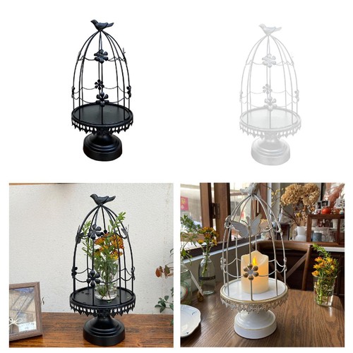 Bird cage candle holder - bird,