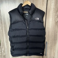 Men’s The North Face 700 Nuptse Puffer Gilet Black Size Large Good Condition 346