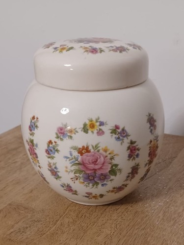 Vintage peony ceramic lidded - vintage,