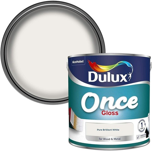 Dulux once coat gloss pure - dulux,