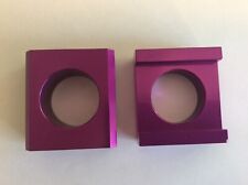 Purple Chain Adjusting Adjuster Axle Blocks Yamaha YZF-R6 03-05 FZ6 Fazer 07-09