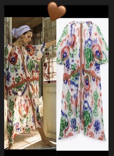 Zara beaded print kimono - kimono, /