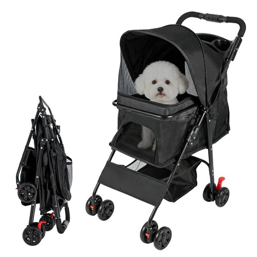 Pet travel stroller dog cat - dog,