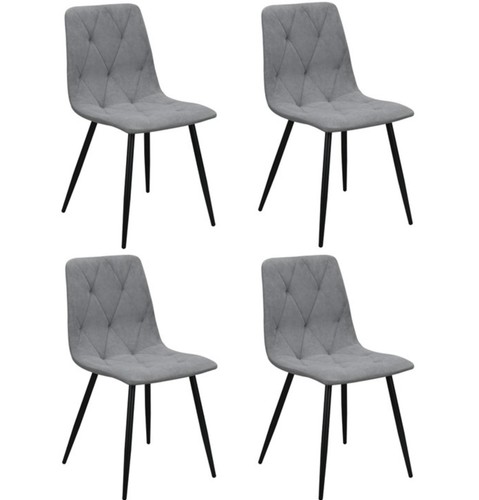 Light grey velvet dining - light,
