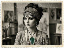 Vintage Art Deco Carved