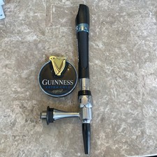 Guinness Extra Cold Tap Badge Round 3D Lence Pub Bar Man Cave Home Pub.