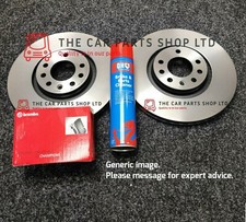 FOR VW SCIROCCO R MK3 REAR DISCS 310MM WITH REAR BREMBO BRAKE PADS BRAND NEW