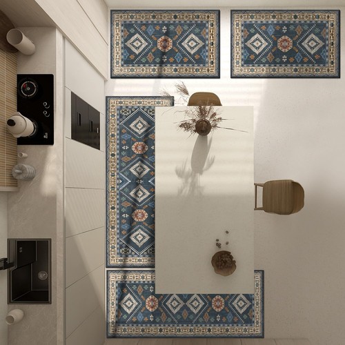 Boho kitchen rugs - boho, 4