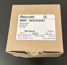 Bosch Rexroth Connecting Component, Collar Nut Type, Fits 40/45/50/60mm -Pck 100