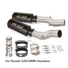 Exhaust Mid Pipe Link Muffler Tips With DB Killer For Suzuki GSX1300R Hayabusa
