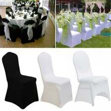 100/50 White Black Spandex Universal Wedding Banquet Chair Cover Meeting Room