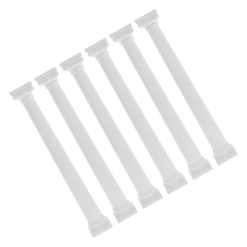6pcs durable white mini - white, roman