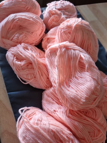 Baby orange wool acrylic - orange,
