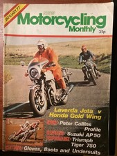 Motorcycling Monthly January 1977 Suzuki AP50 Yamaha RD400 Triumph Tiger 750 BSA