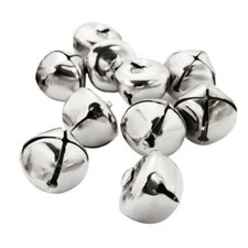 Jingle Bells Christmas Gold,Silver, Red,Green Charms Card Craft Sizes 8mm-20mm