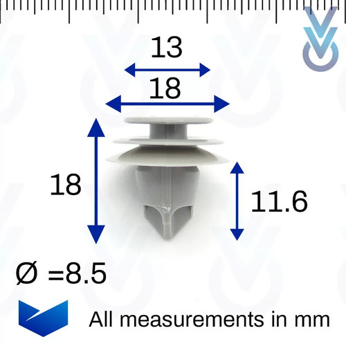 Fit 10x pillar trim clips - 10x,
