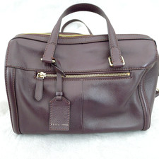 Reiss Enzo Brown Leather Tote